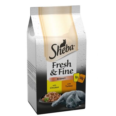 Sheba Fresh & Fine en sauce, mini-sachets de 6 x 50 g