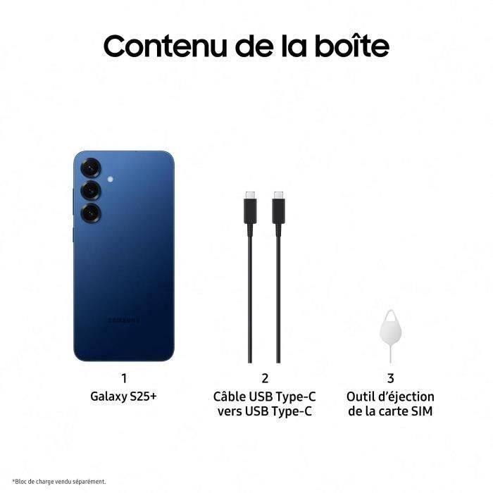 SAMSUNG Galaxy S25 Plus AI Smartphone 256 Go Bleu nuit