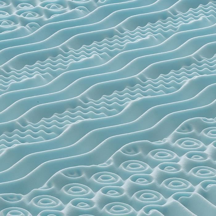 Cubrecolchón de 180x200 cm - fabricado con espuma viscoelástica Fresh de 9 zonas
