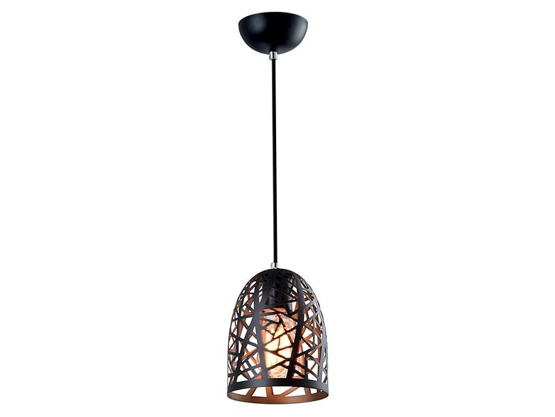 Lampa wisząca Carlow metalowa czarna