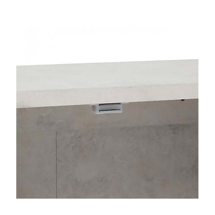 Armario de pared de cocina con 2 puertas + 1 estante extraíble, color marrón/blanco - Largo 52 x Profundidad 20 x Alto 59 cm