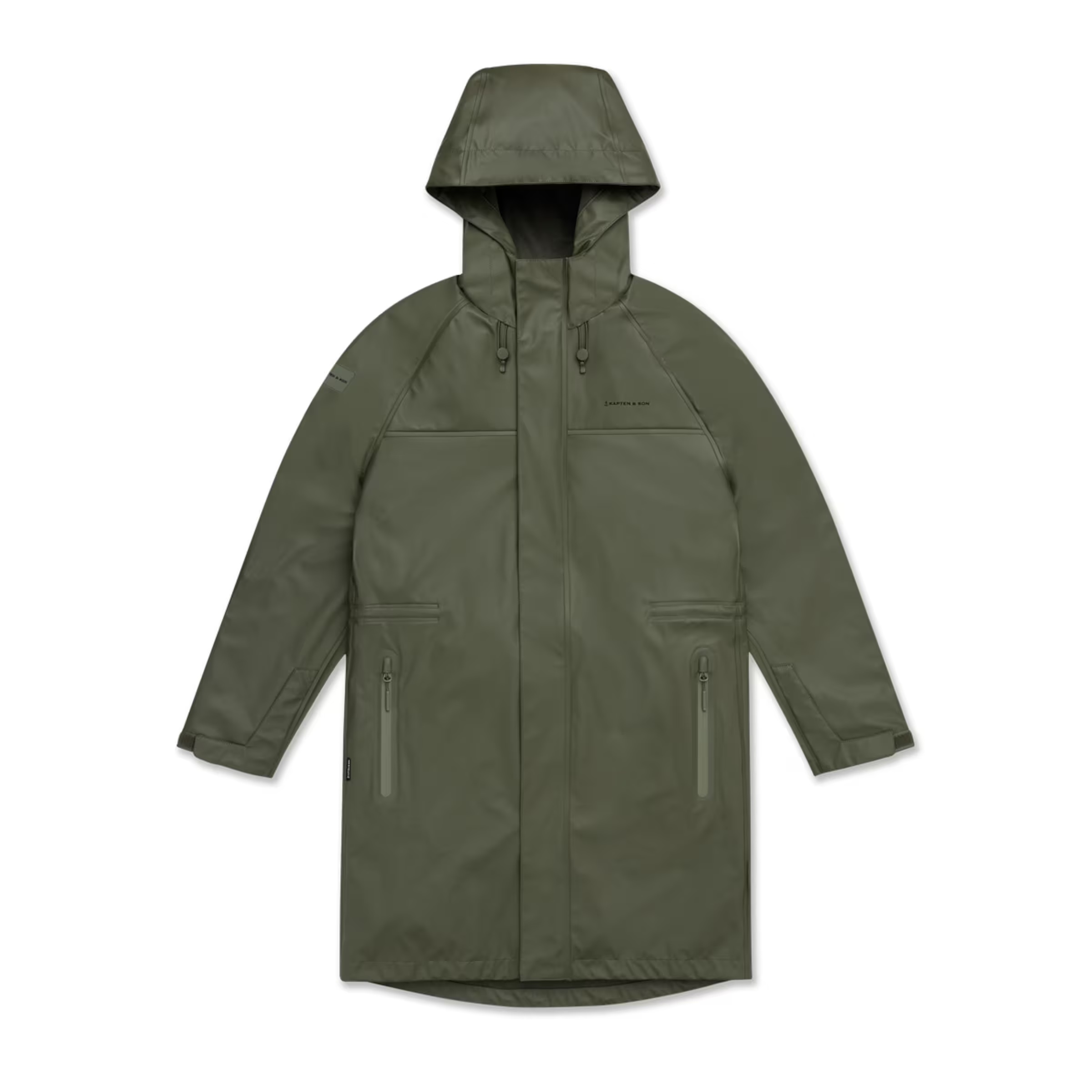 Veste imperméable longue vert forêt pour tous les jours