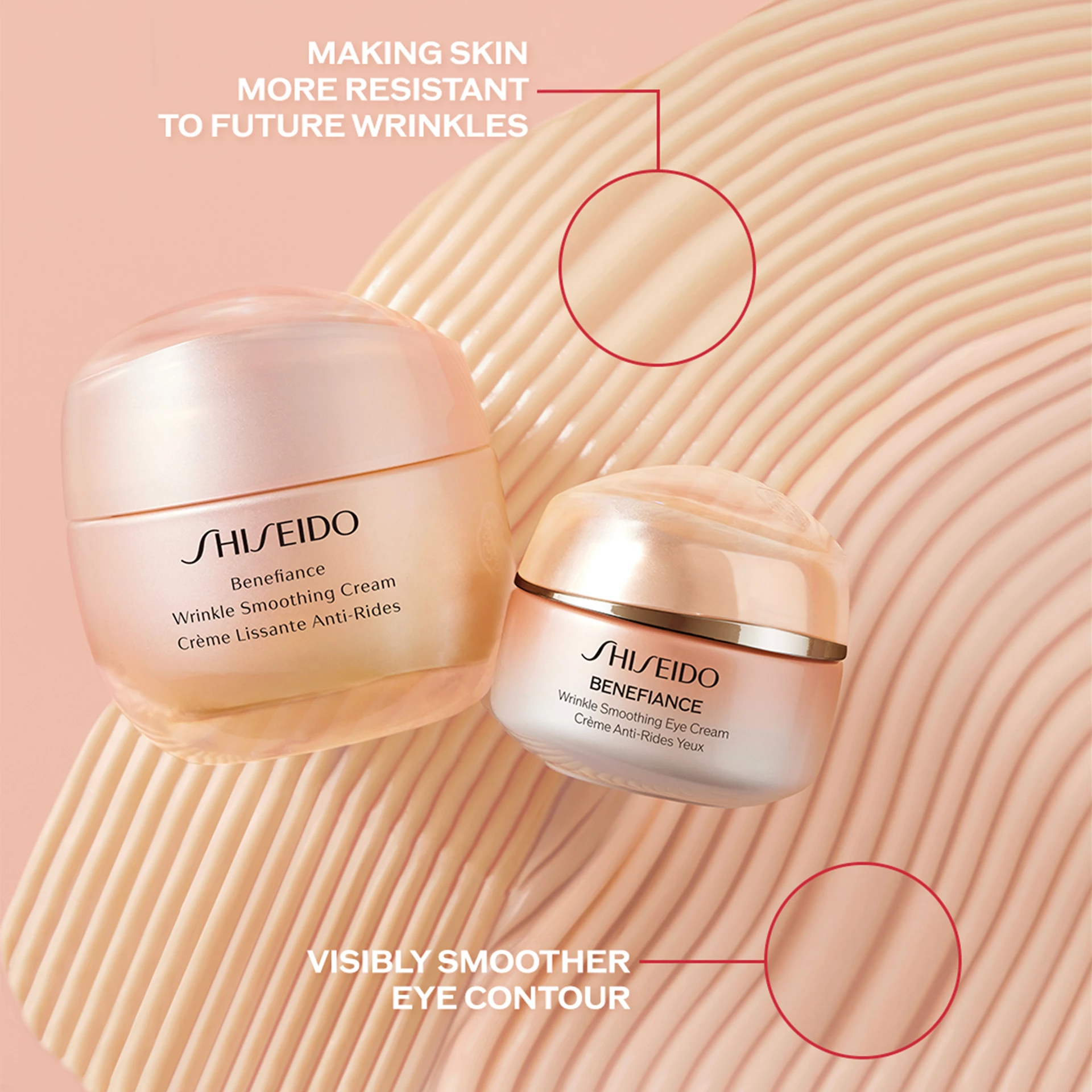 Krema za glajenje gub okoli oči Benefiance 15 ml - Shiseido
