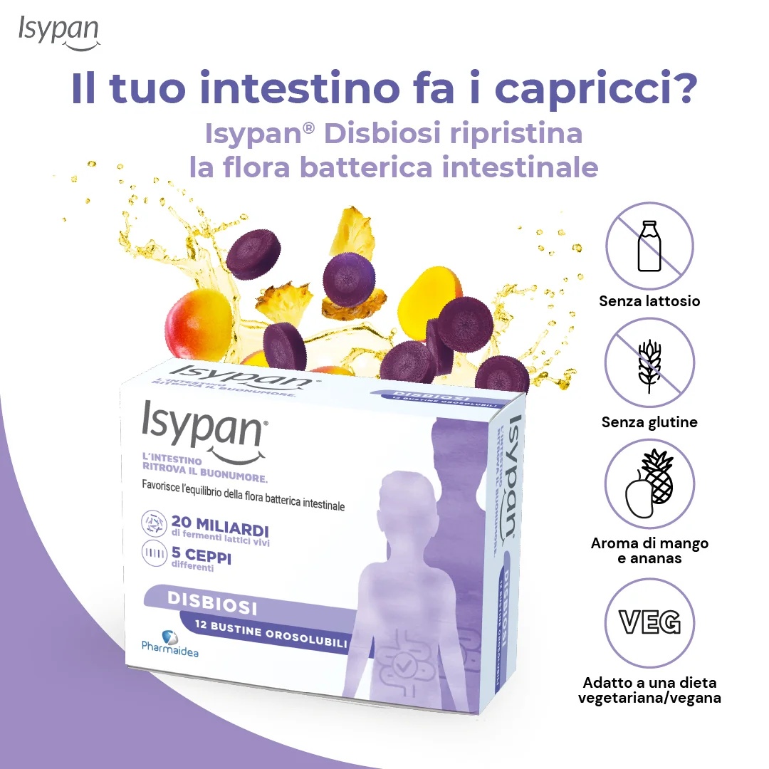 ISYPAN Isypan® Disbiosis Fermentos lácticos - 12 sobres bucodispersables Bienestar intestinal