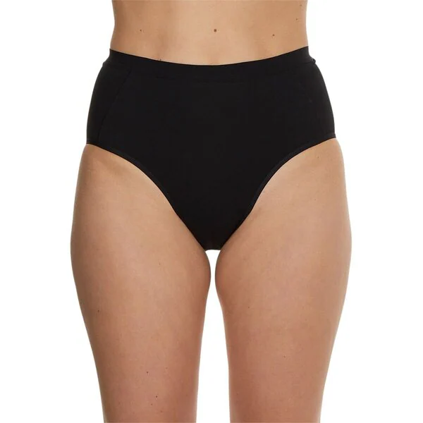 Culotte taille haute en coton Kruidvat pour femme<br>noir, taille L, lot de 2
