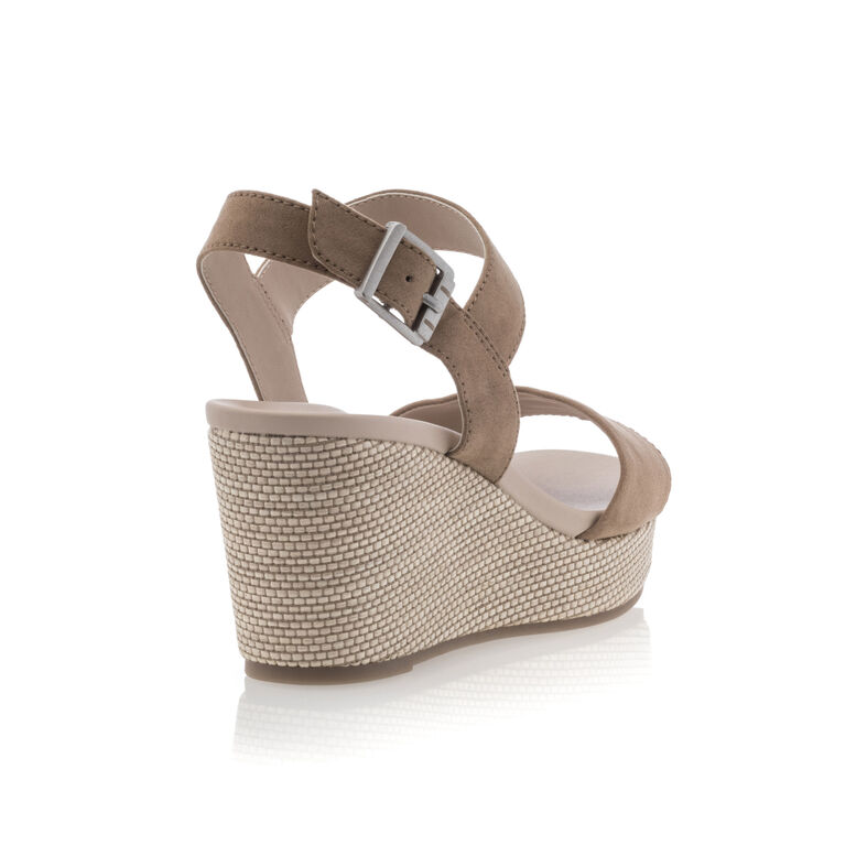 Braune Damensandalen / Zehenfreie Schuhe