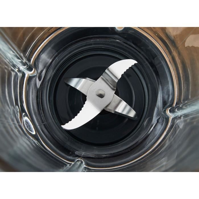 Accesorio de batidora de vidrio de 1,6 L para batidora de pie KENWOOD KAH359GL - 4 cuchillas