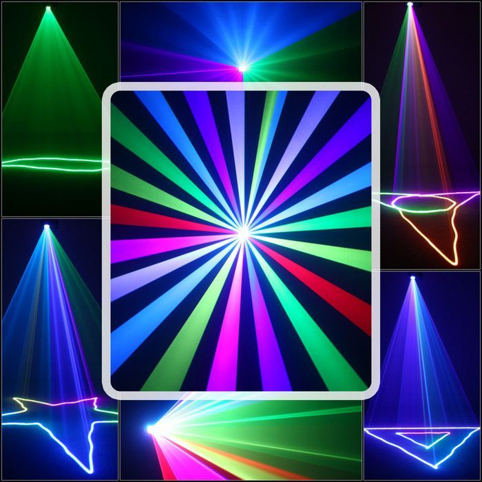 Luci laser da palcoscenico - Effetto laser grafico a LED RGB UKing - LASER SHOW DMX