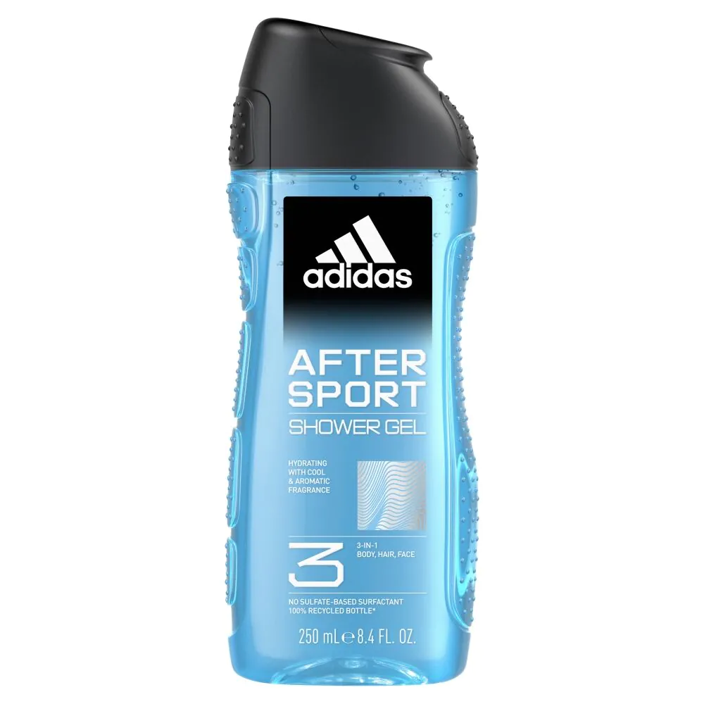 Adidas After Sport Żel pod prysznic dla mężczyzn, 250 ml