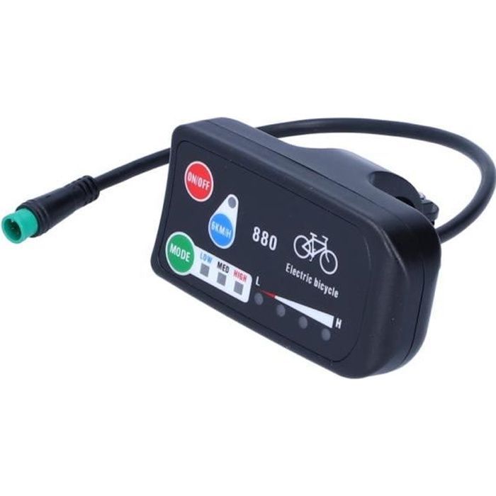 Ordenador de pantalla para bicicleta eléctrica VINGVO para KT-LED880 Indicador de pantalla para bicicleta eléctrica