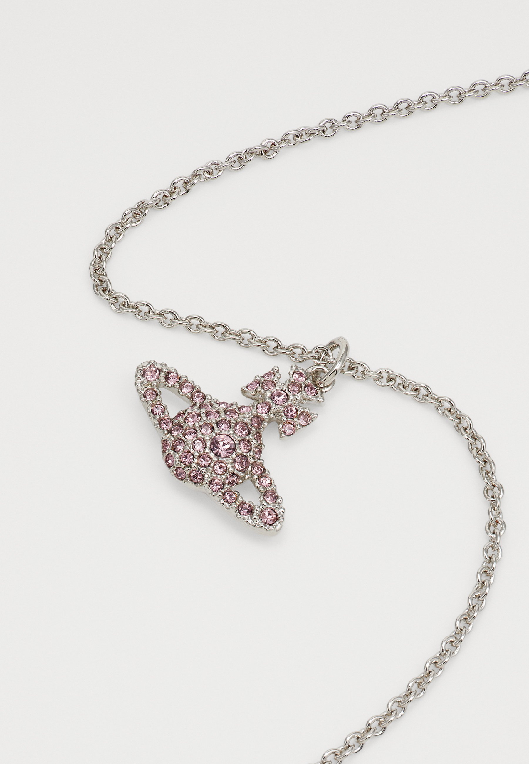 Collana con ciondolo a rilievo GRACE BAS di Vivienne Westwood - colore argento/rosa