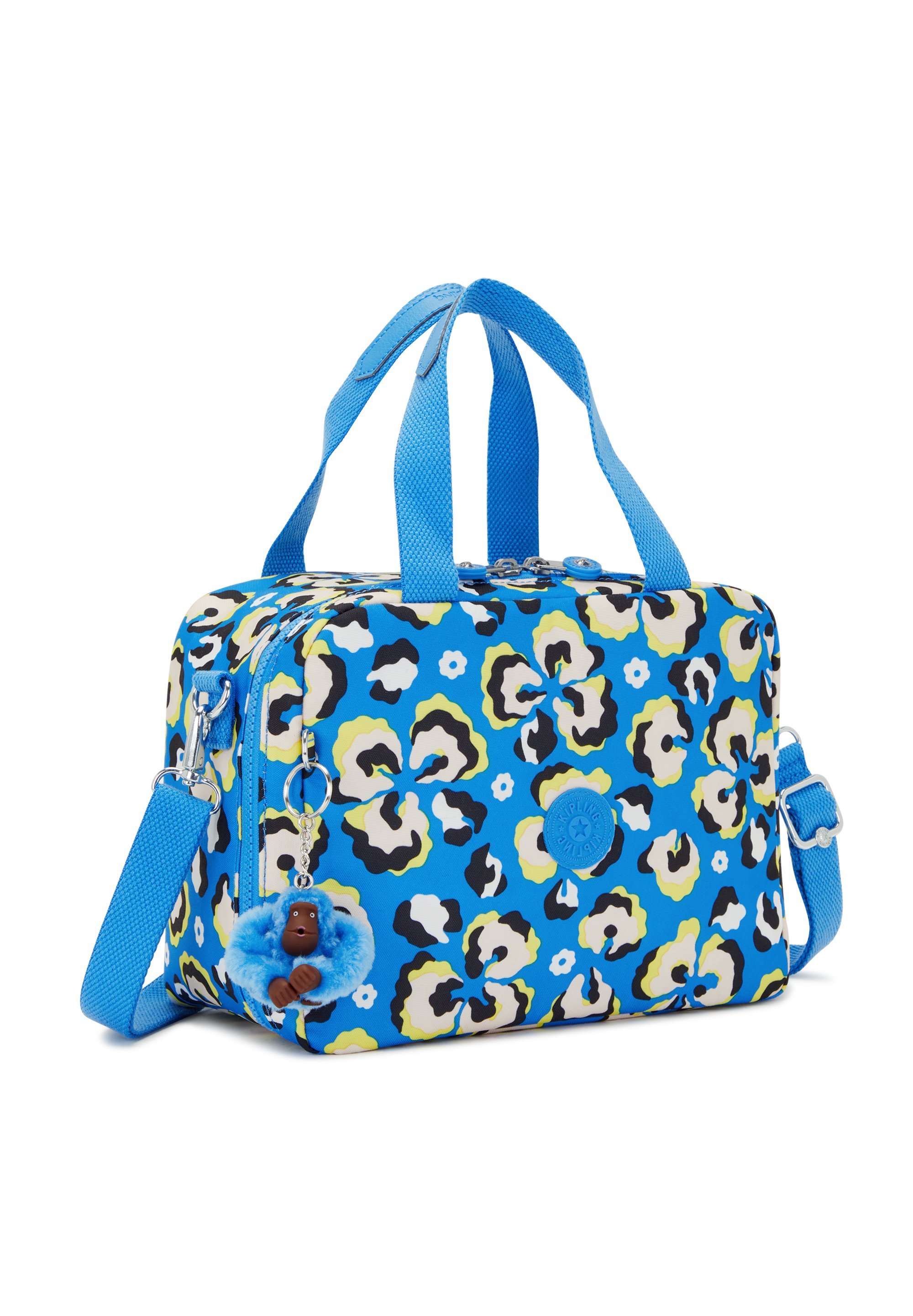 Kipling Crossbodytas - luipaardprint met bloemenmotief