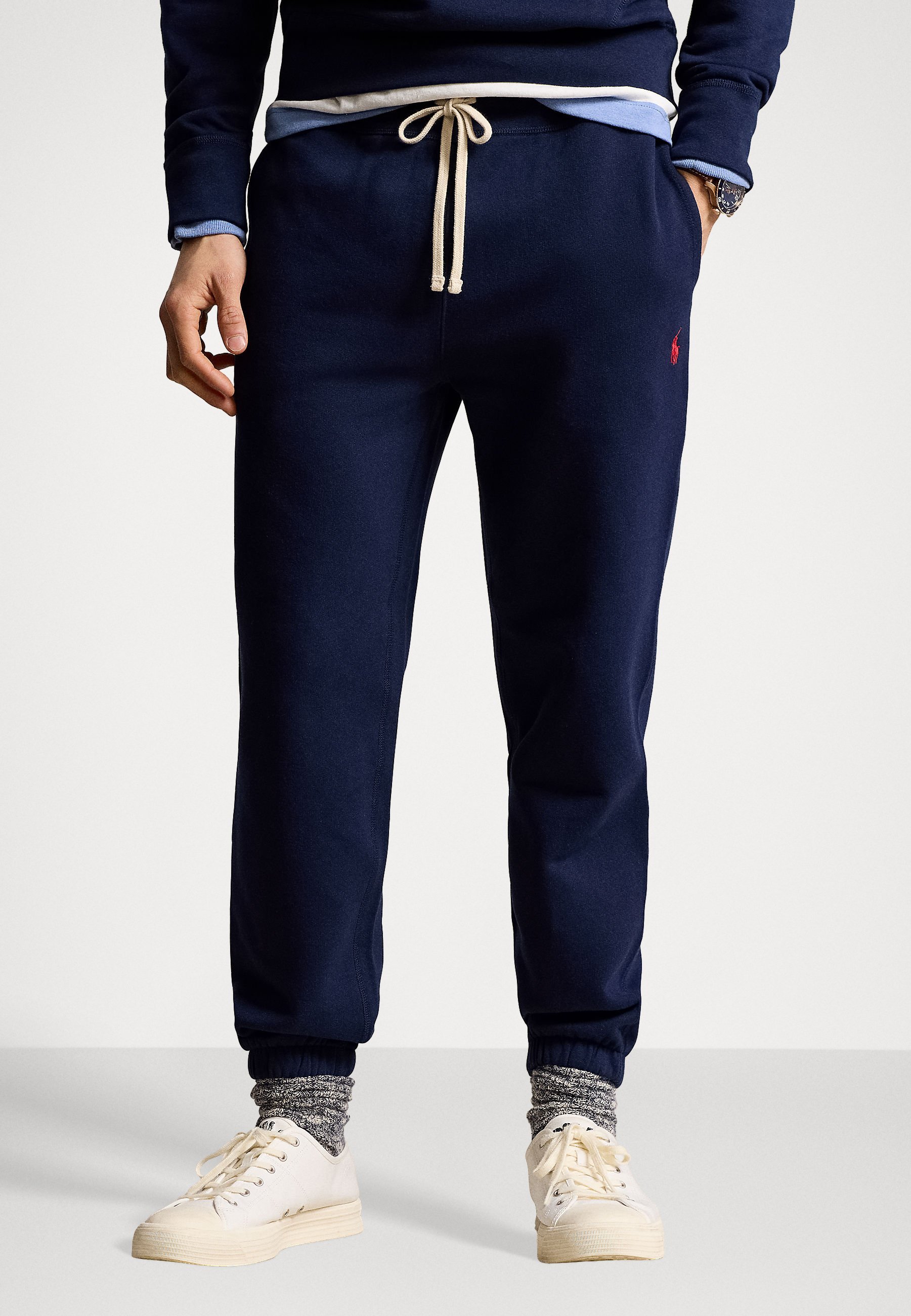 Pantaloni da tuta in pile Polo Ralph Lauren THE RL - Pantaloni da tuta - blu navy