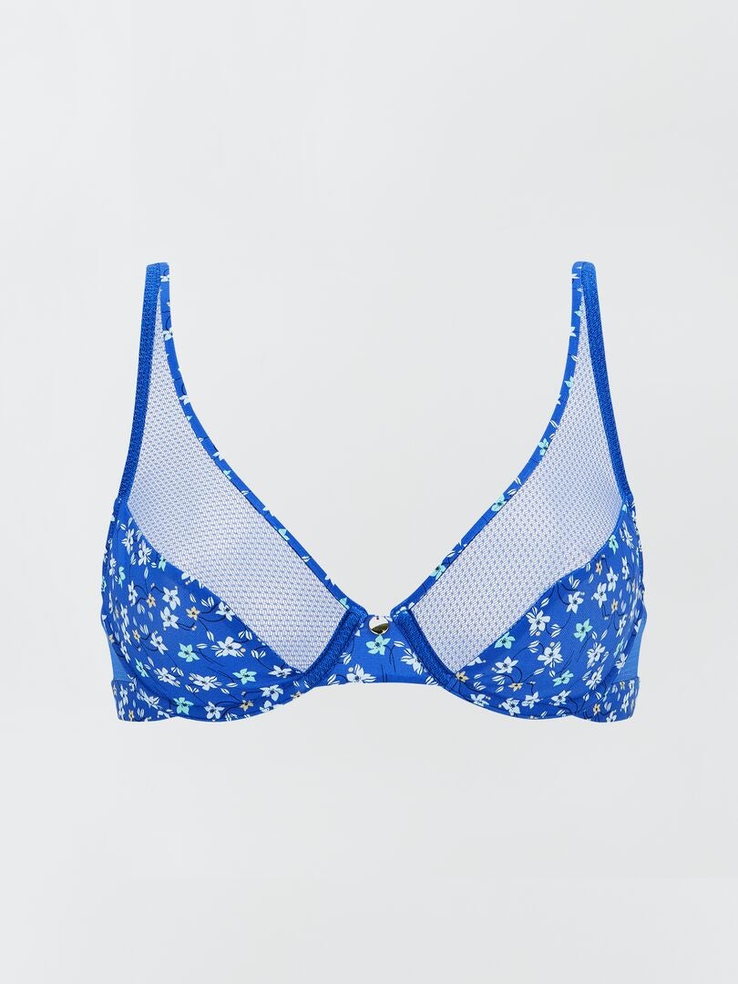 Sutiã de tule 'Billet doux' - AZUL
