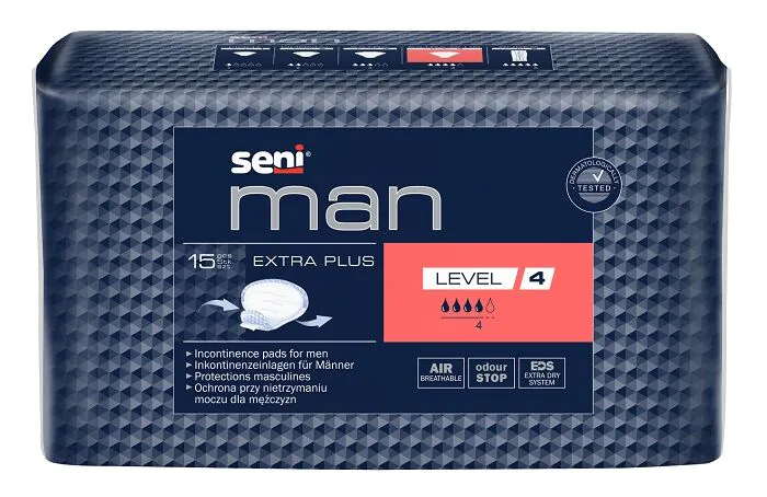 Seni Man Extra Plus Level 4, Wkładki urologiczne dla mężczyzn