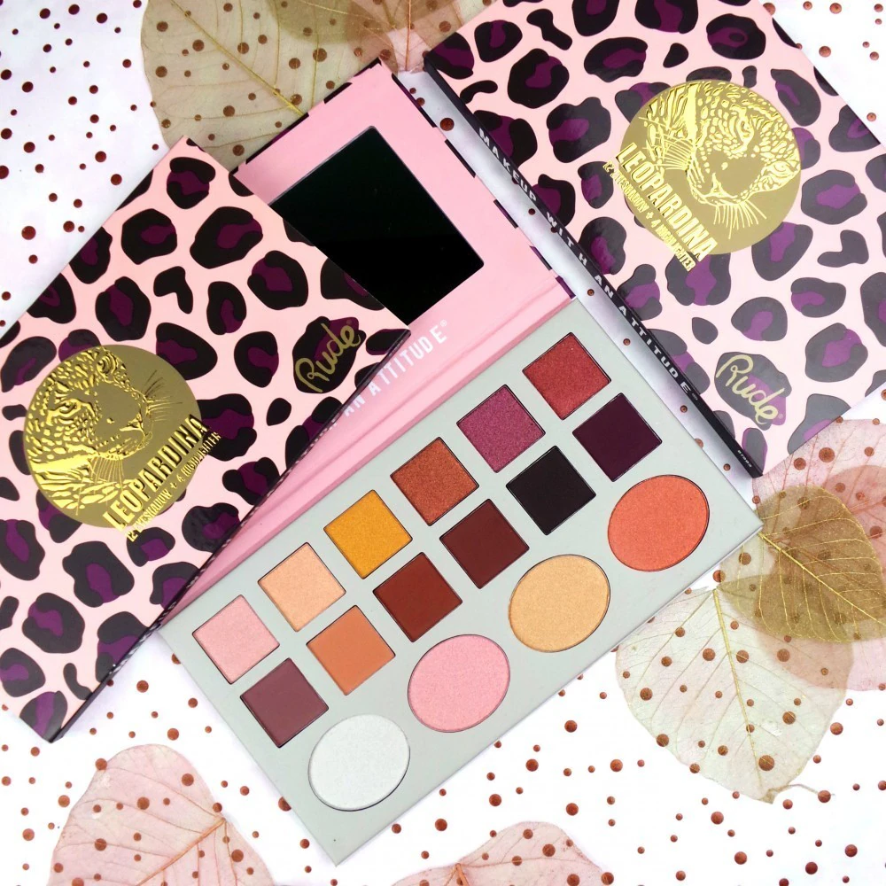 Rude Cosmetics RUDE Leopardina 12 Eyeshadow + 4 Highlight