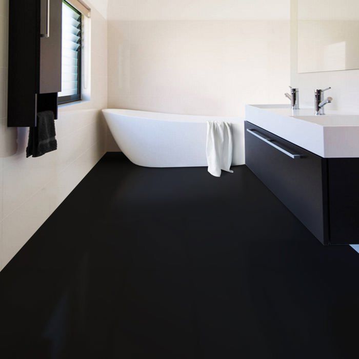 Pavimento in vinile Expotop nero 200 x 50 cm