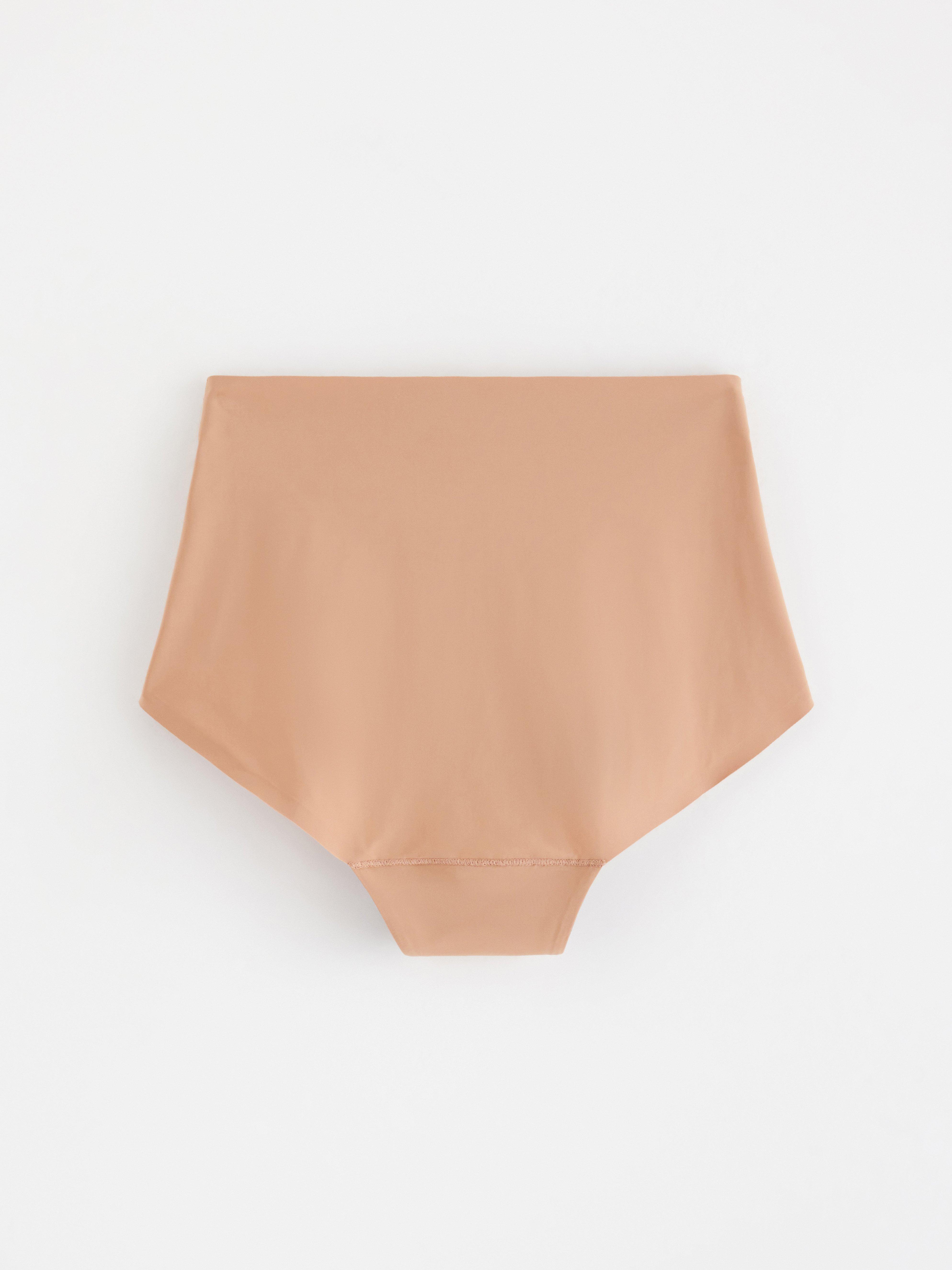 Medium absorberende menstruser – høy midje – Female Engineering Dark Beige