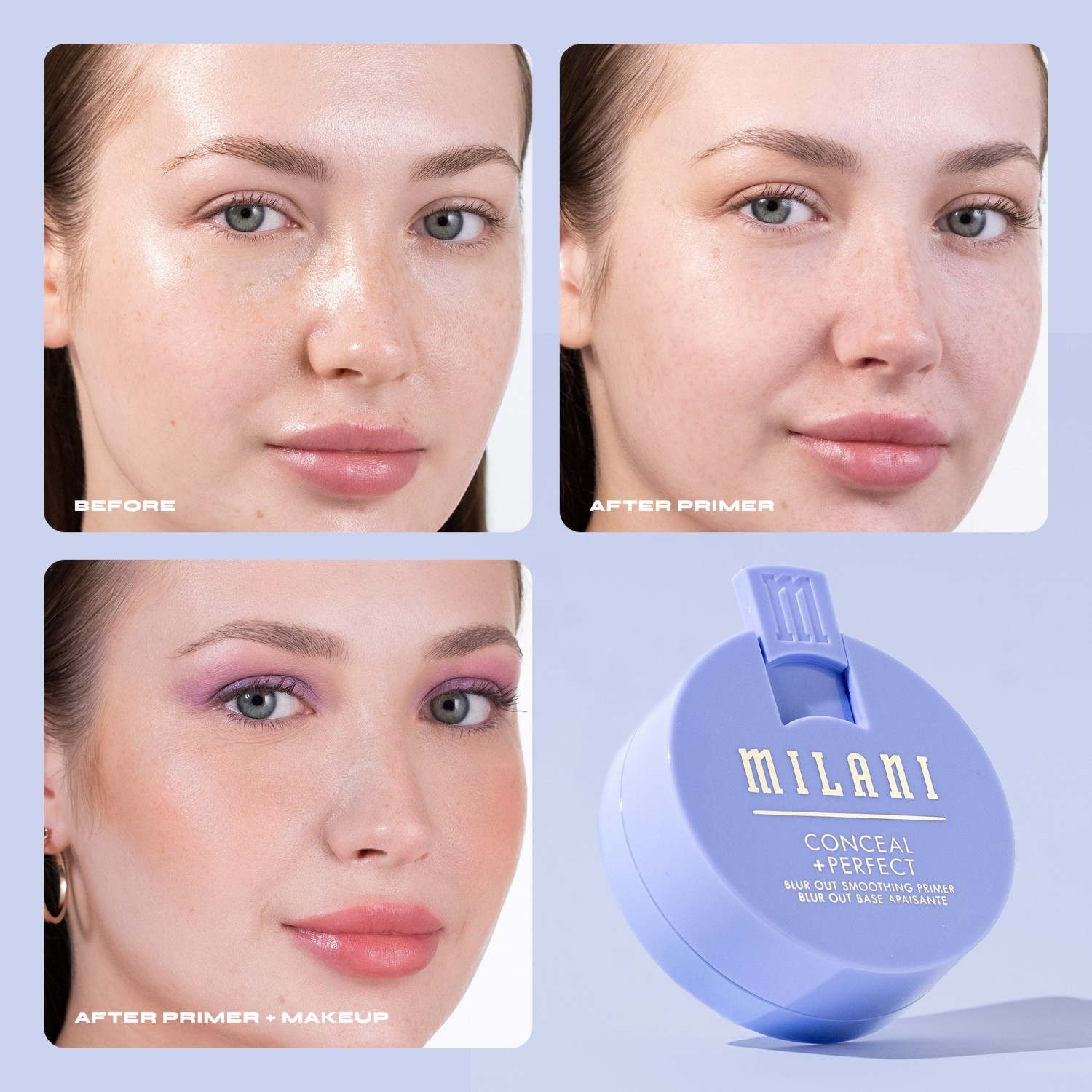„Milani Primer Conceal + Perfect Blur Out“ išlyginamasis makiažo pagrindas – 21 g