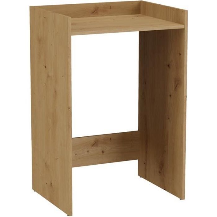 COMO - Meuble de rangement pour machine à laver - Meuble SDB - 64x50x97.5 cm - Buanderie