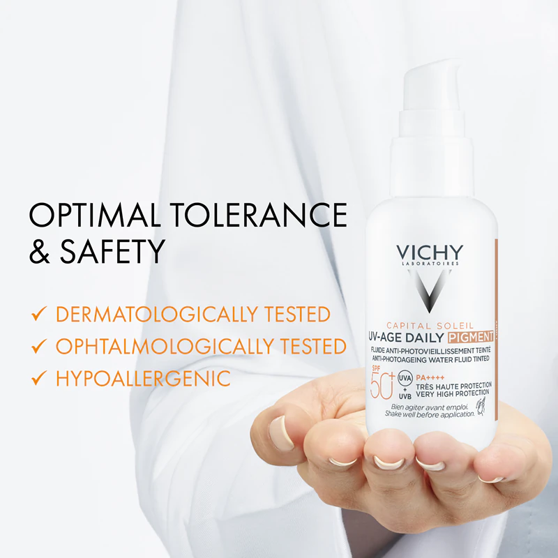 Vichy Capital Soleil Daily SPF50+ beschermende getinte gezichtsvloeistof SPF 50+