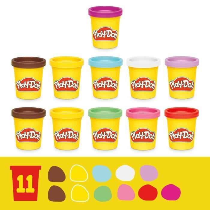 Play-Doh Ma jolie part de gâteau, four jouet, accessoires de cuisine factices et 11 pots de pâte à modeler, dès 3 ans
