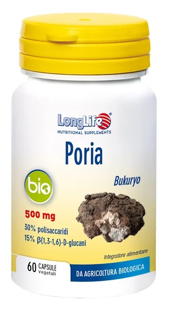 LANG LEVEN Longlife Poria Bio 60 capsules Voor een goede gezondheid van de nieren