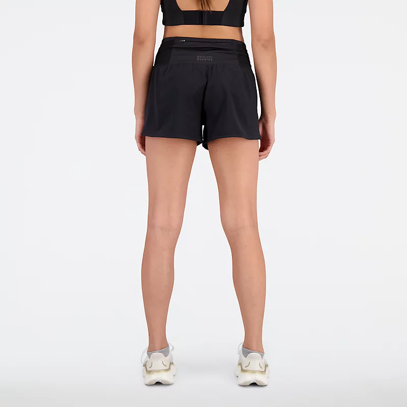 Impact Run damesshorts met lichtgevende details (7,6 cm) – zwart
