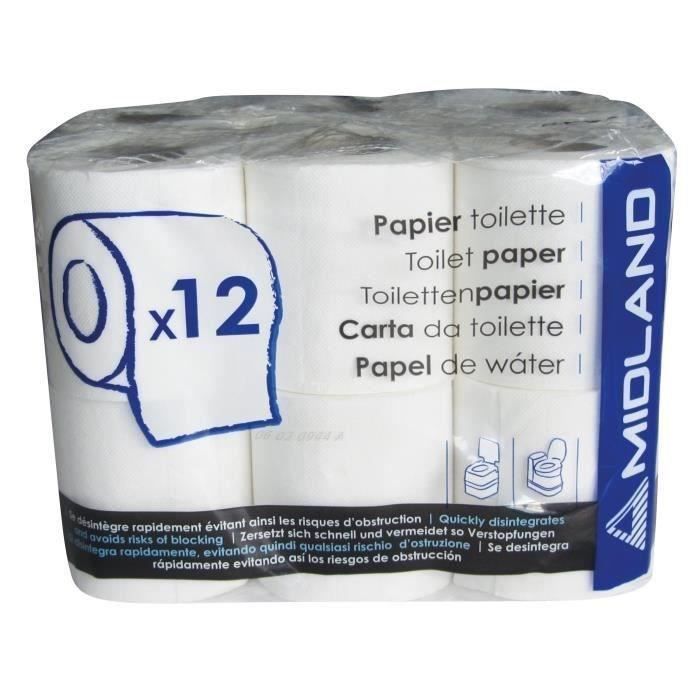 THETFORD Aqua Kem Liquido per WC chimico blu 2 litri + Carta igienica chimica 12 rotoli