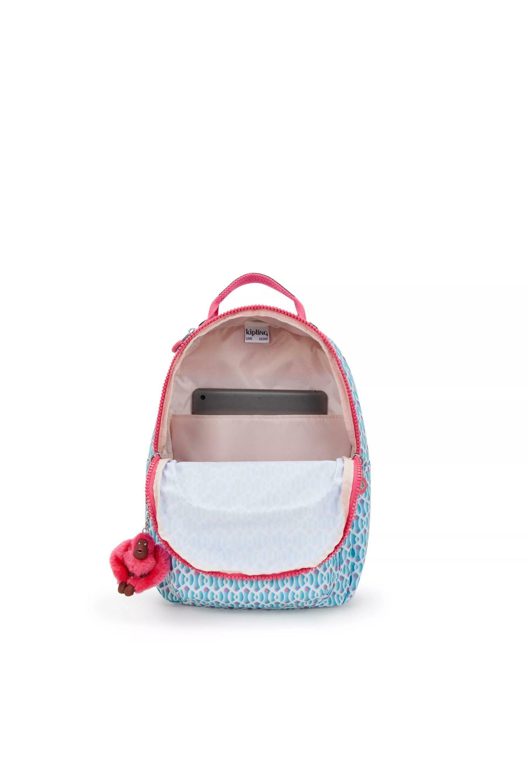 Kipling SEOUL S BTS PRT AC - Schooltas - dromerige geometrische combinatie