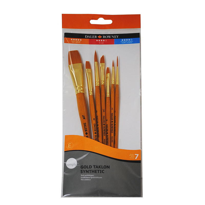 Set di pennelli Dealer & Rowney, 7 pezzi