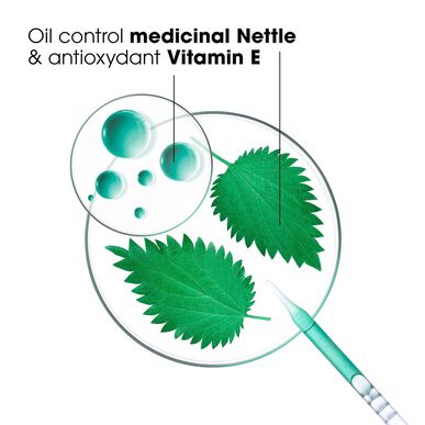 Klorane Nettle & Vitamin E Oil Control szárazsampon, bio csalánnal, zsíros barna hajra, 150ml