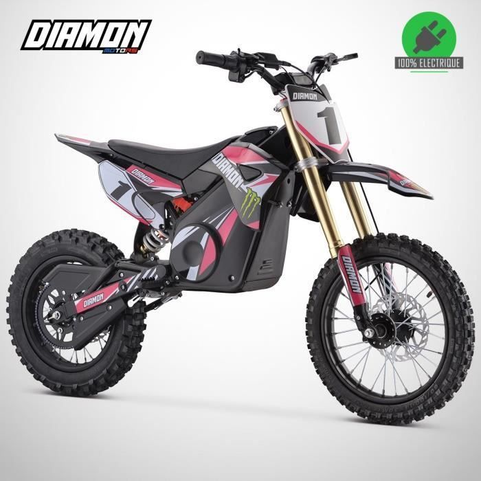 Elektrische kindermotorfiets 1300W / ORION 1300W Motocrossfiets / 14/12 / Editie 2024 / Roze