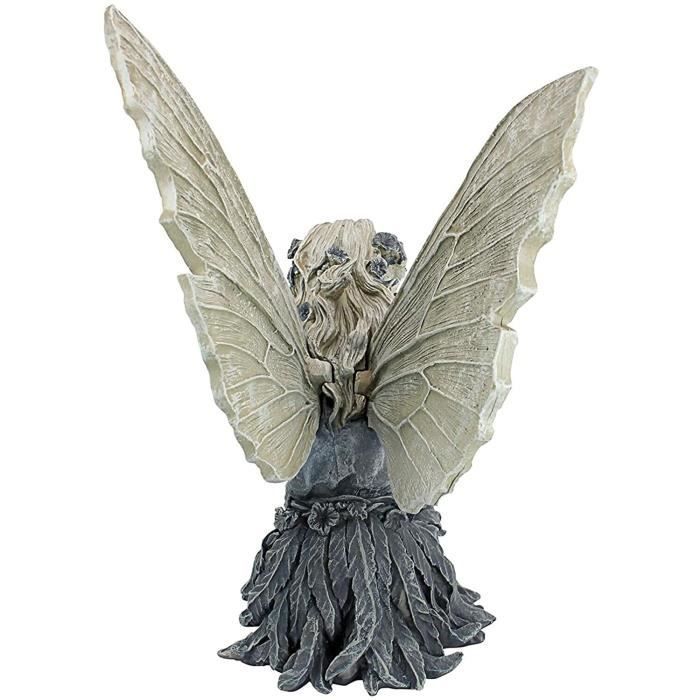 fontaines Qagazine Décoration de jardin Fée de tournesol Statue de fée 2 tons Mangeoire à oaux pour 868