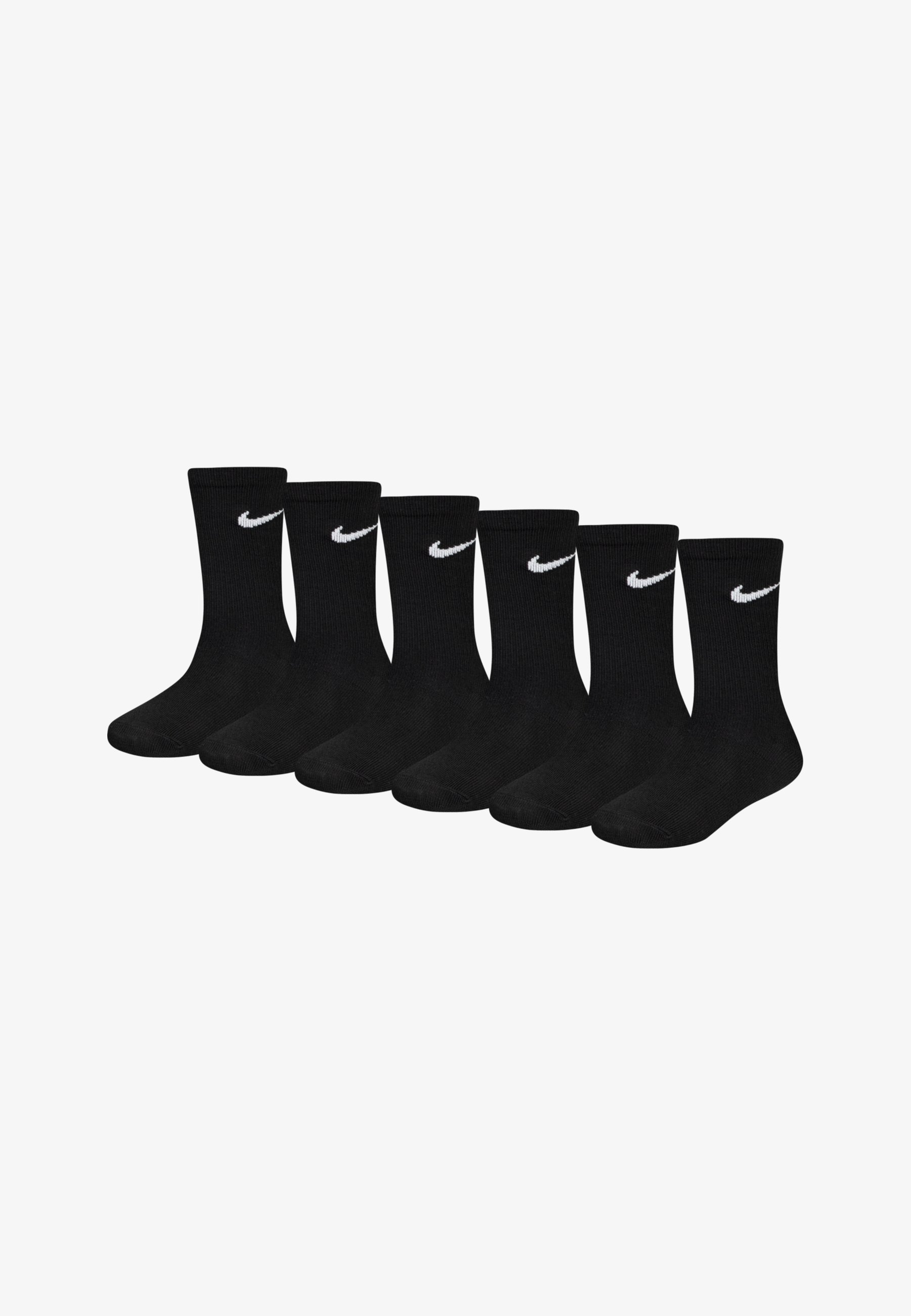 Nike Sportswear BASIC CREW 6-PACK - Sokken - zwart