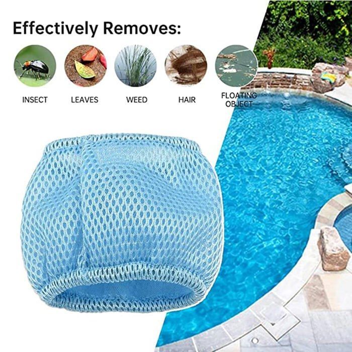 Filet Filtre Piscine - 1 Pièce, Réutilisable Protection - Convient pour Filtre Spa Accessoire Cuneary