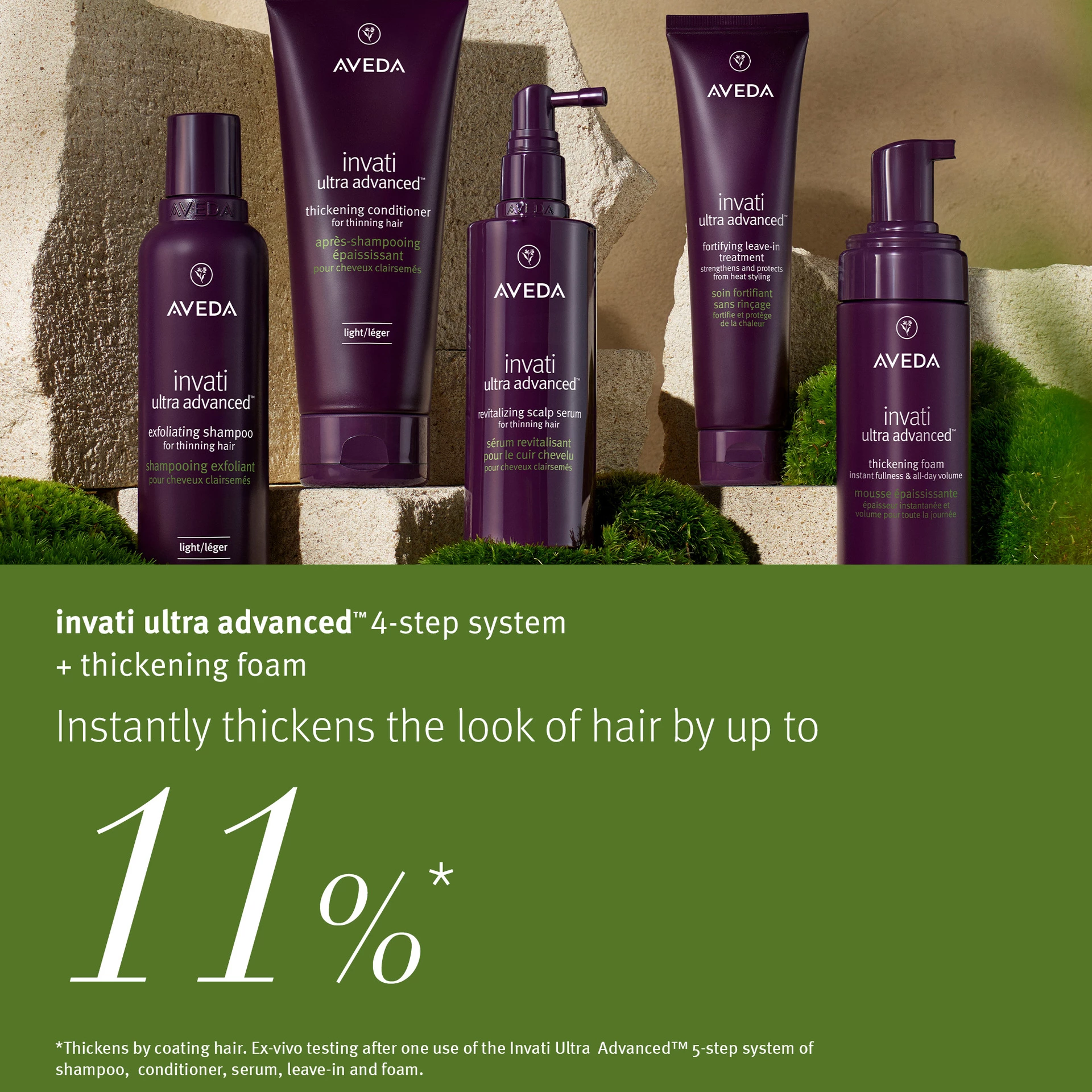 Invati Ultra Advanced zgušnjavajuća pjena za oblikovanje 150 ml - Aveda