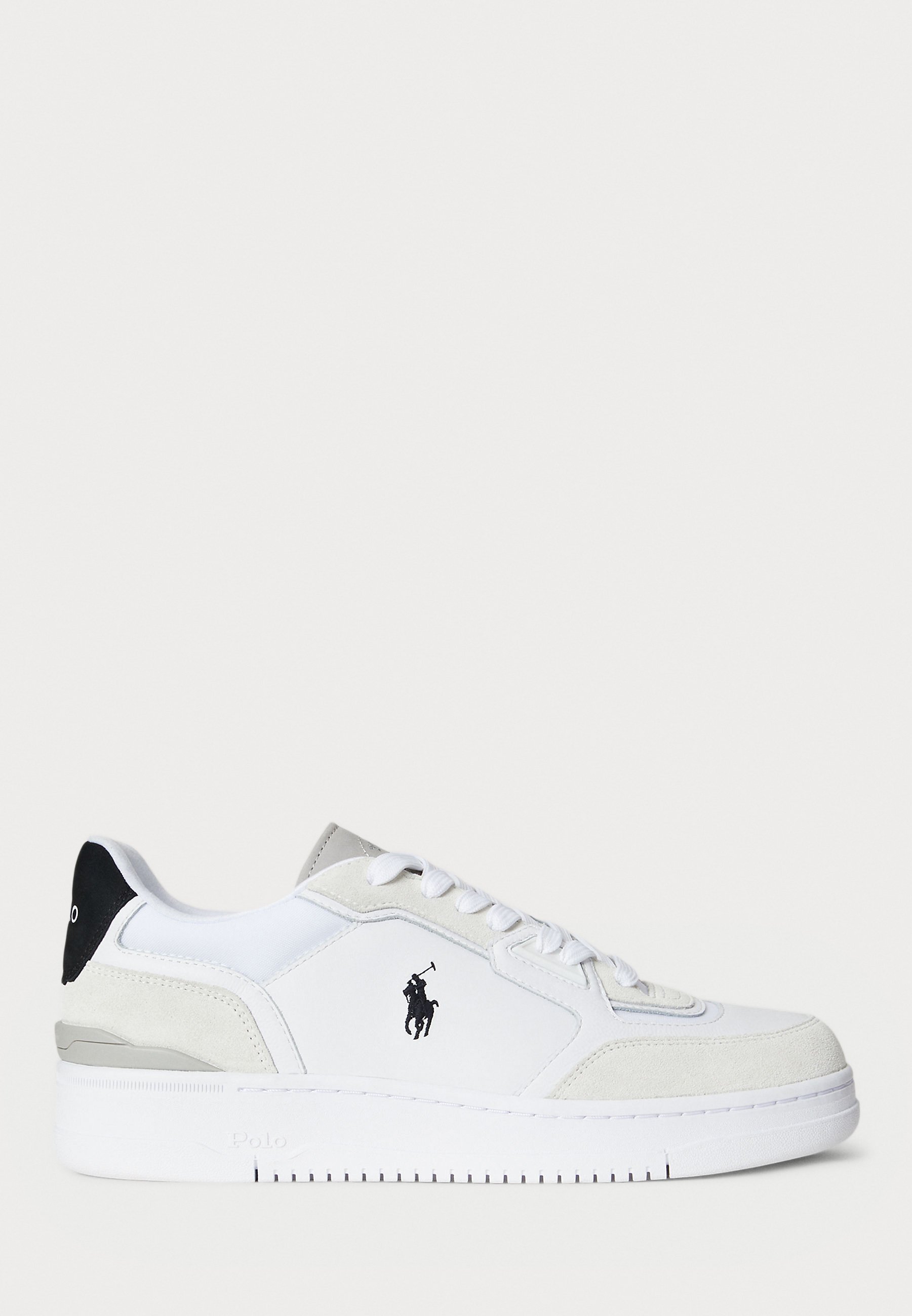 Polo Ralph Lauren OPEN MASTERS SUÈDE-PANEEL SNEAKER UNISEX - Sneakers - wit/zwart
