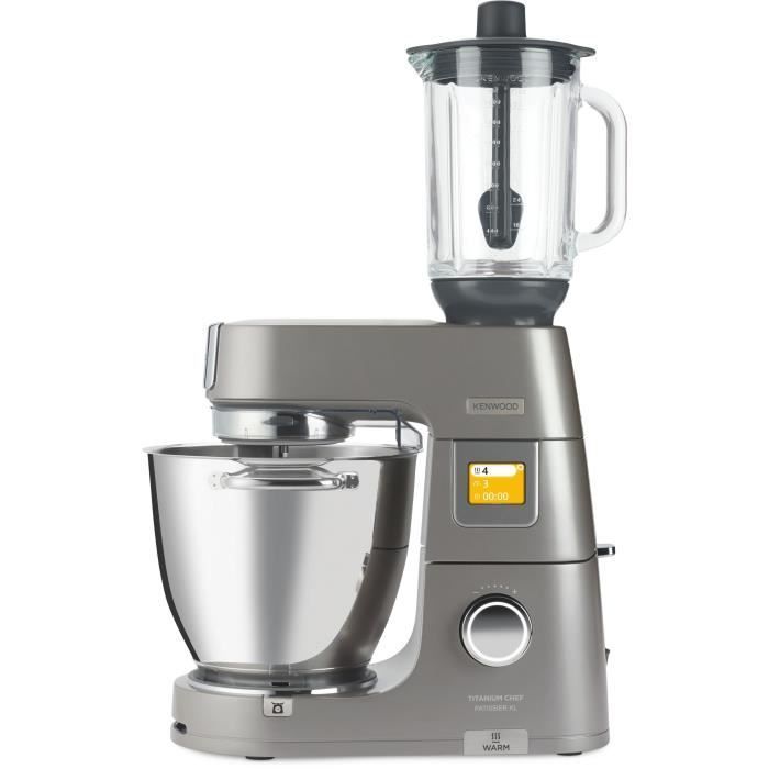 Accesorio de batidora de vidrio de 1,6 L para batidora de pie KENWOOD KAH359GL - 4 cuchillas