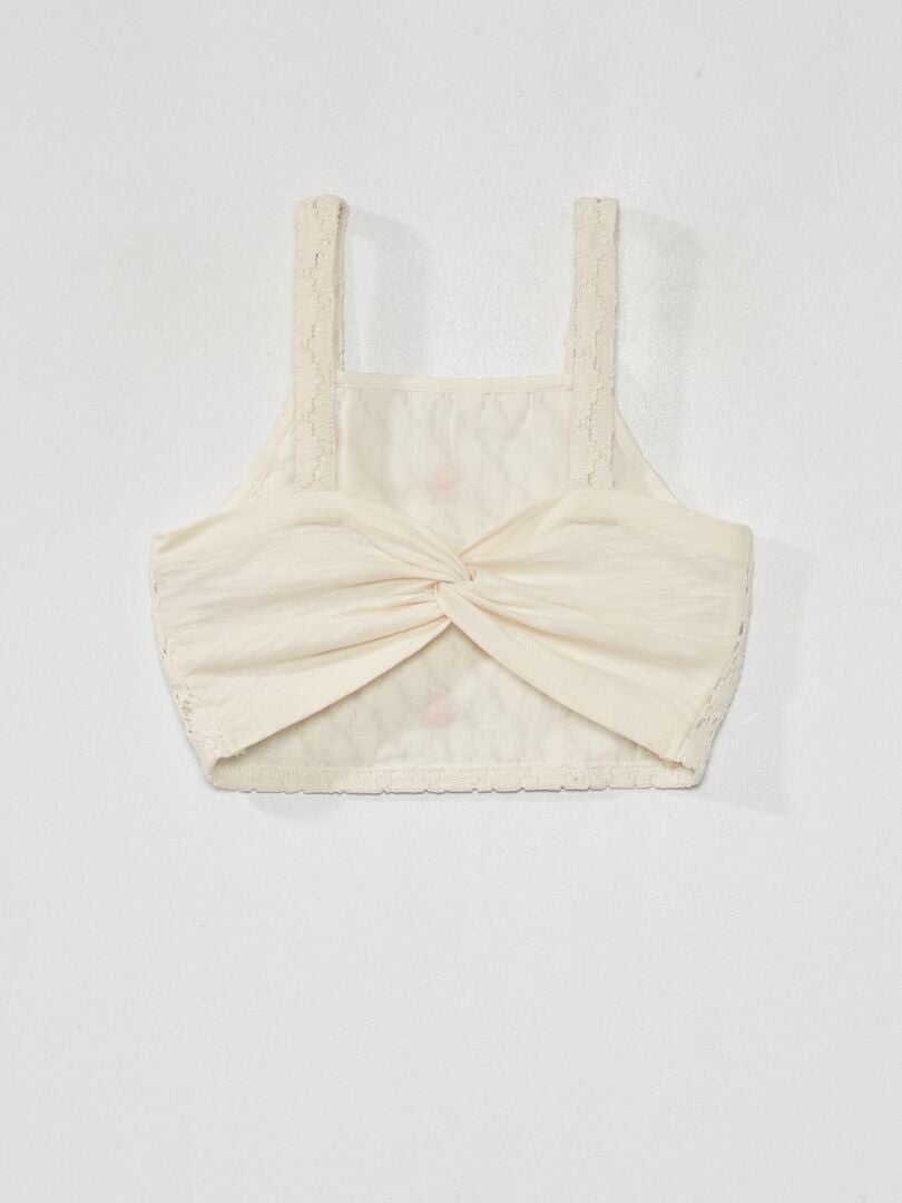 Top de crochet - BLANCO