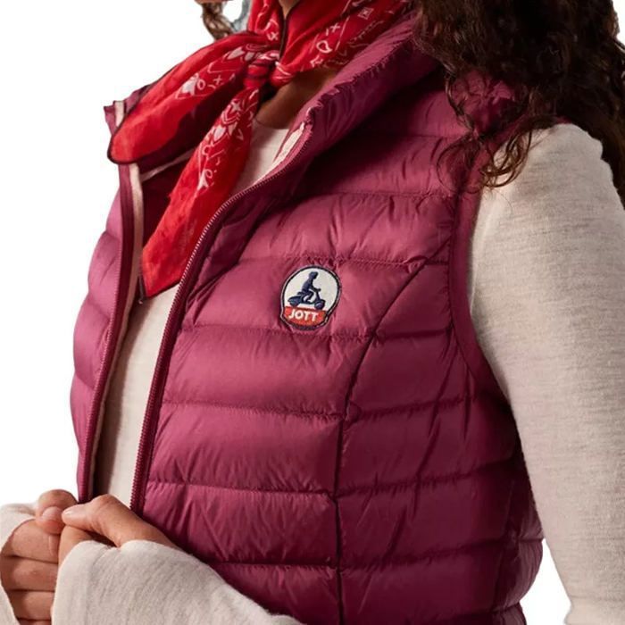 Jaqueta puffer sem mangas feminina Jott SEDA BASIC