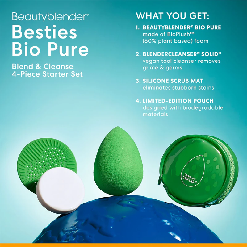beautyblender® Besties Organic Pure Kit de Viagem para uma Pele Perfeita