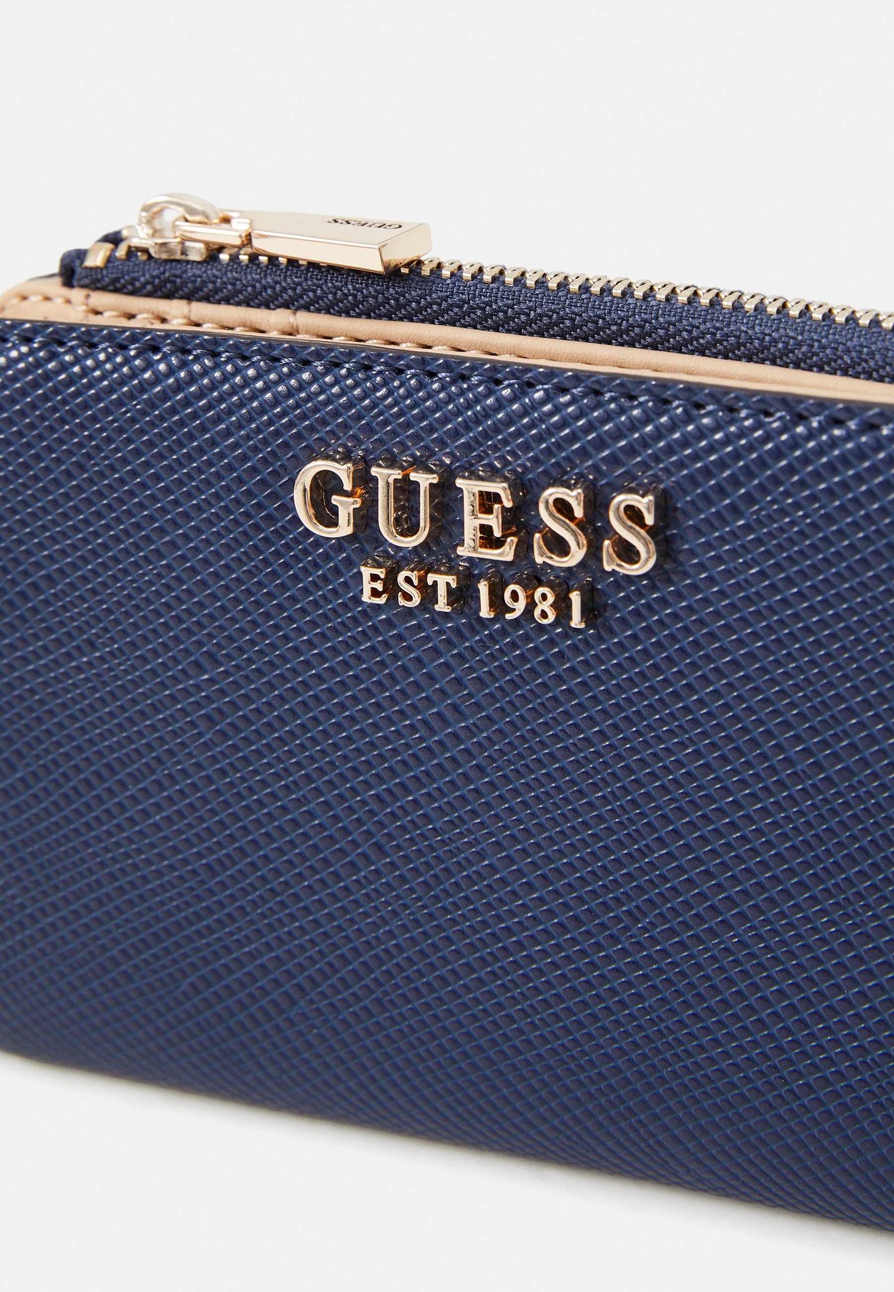 Guess BOLENA ZIP CARD CASE - Portemonnee - middernacht