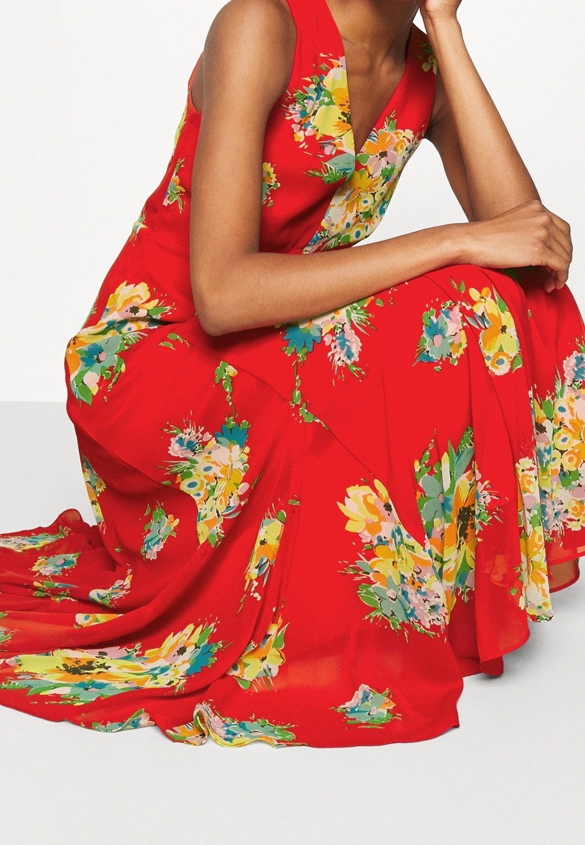 Abito lungo Lauren Ralph Lauren - rosso