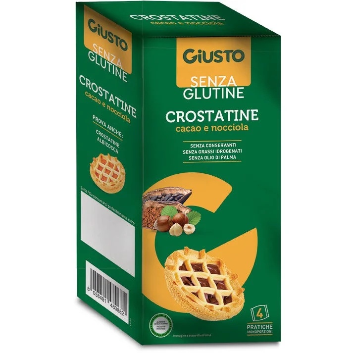 GIUSTO Giusto S/G cacaocake 4 stuks glutenvrij