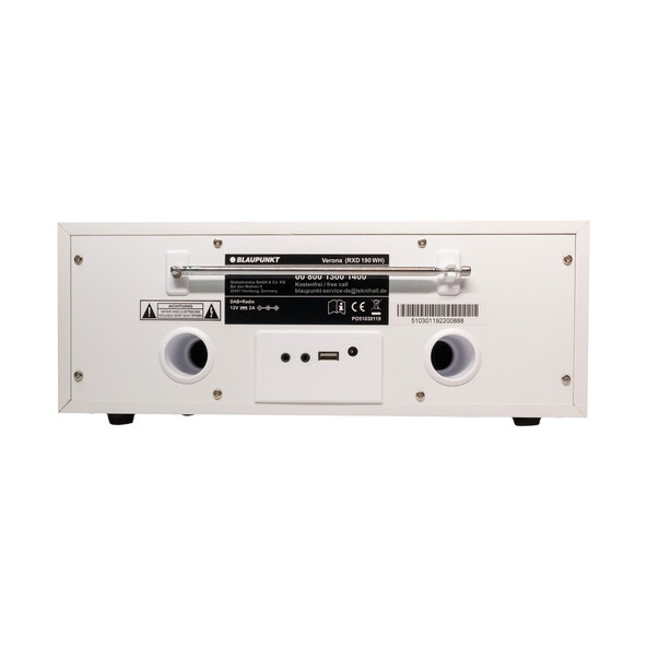 Radio Nostalgia Verona cu afișaj color, alb