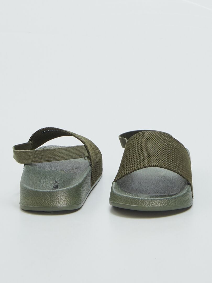Mules de praia - Cáqui