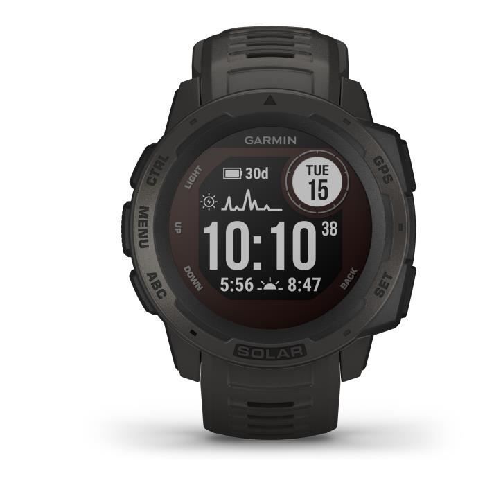 GARMIN Instinct® Solar Montre connectée, Graphite