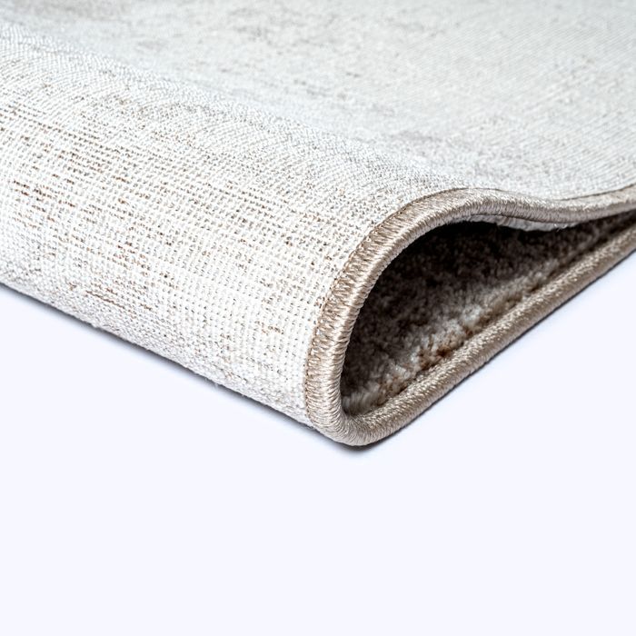 Der Teppich Nuvra – Moderner Wohn-/Schlafzimmerteppich, weich und flauschig, pflegeleicht, Beige, 80 x 150 cm, D45