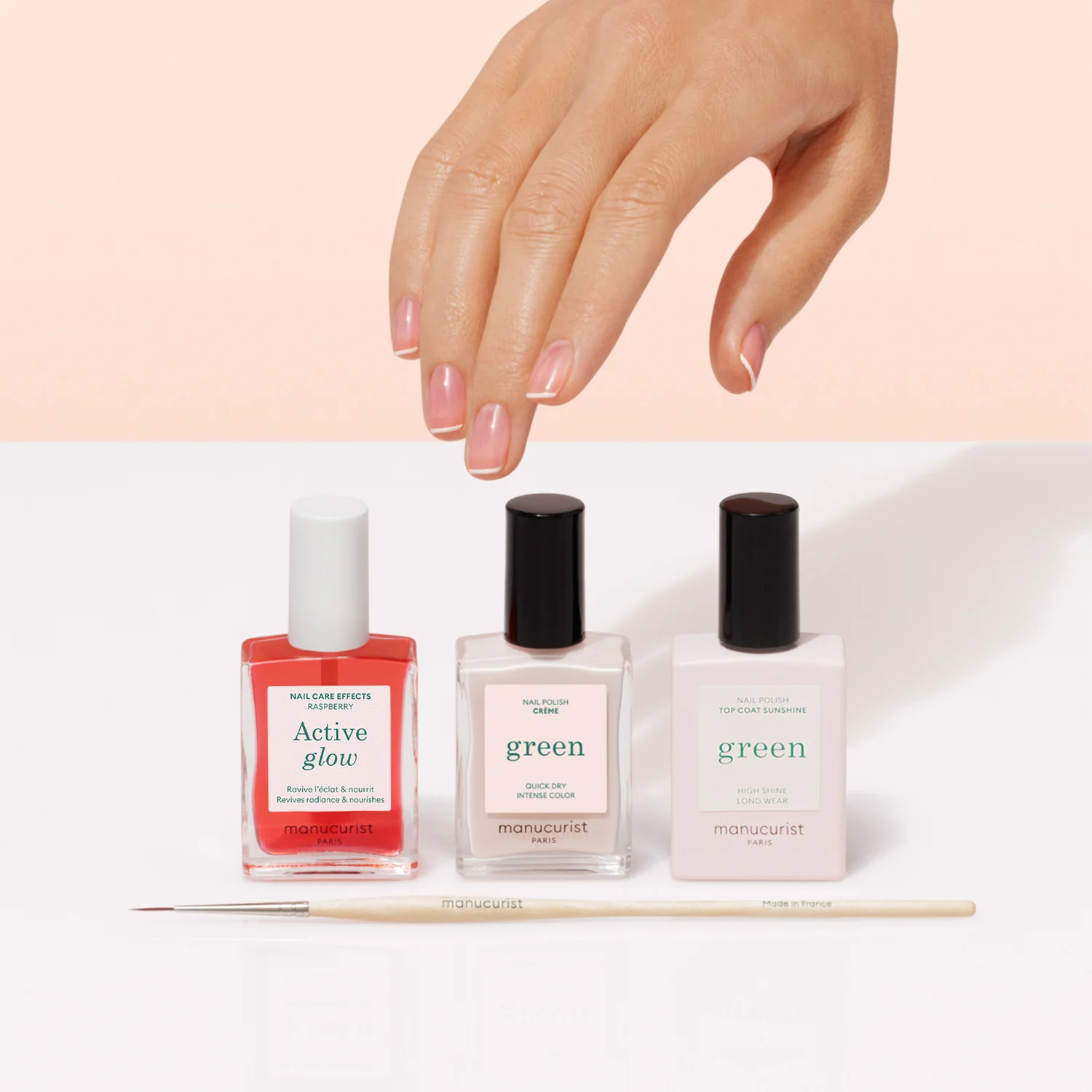 Nail art French Manucure Glow